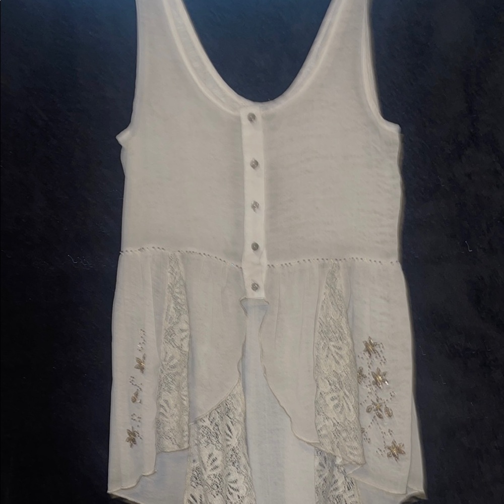 Gimmicks Sleeveless Top with Lace Details